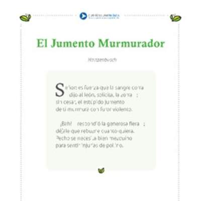 El jumento murmurador El jumento murmurador