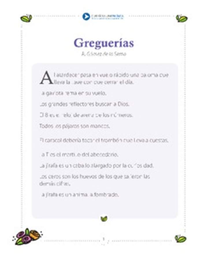 Greguerias Greguerias