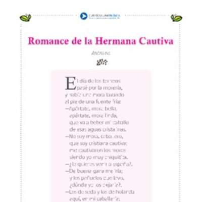 Romance de la hermana cautiva Romance de la hermana cautiva