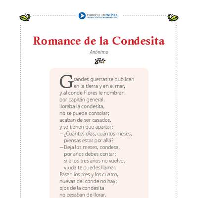 Romance de la condesita Romance de la condesita