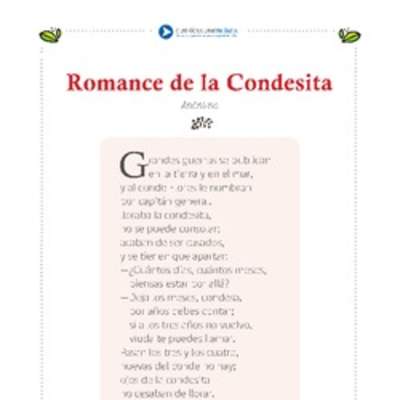 Romance de la condesita Romance de la condesita