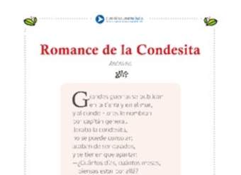 Romance de la condesita Romance de la condesita