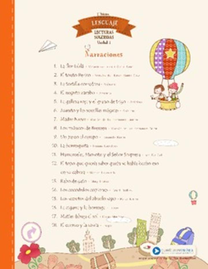 Lecturas sugeridas para la unidad 1: narraciones Lecturas sugeridas para la unidad 1: narraciones