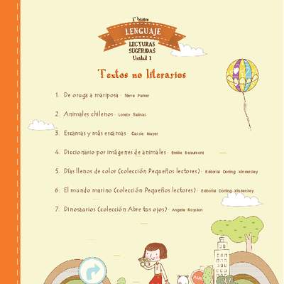 Lecturas sugeridas para la unidad 1: textos no literarios Lecturas sugeridas para la unidad 1: textos no literarios