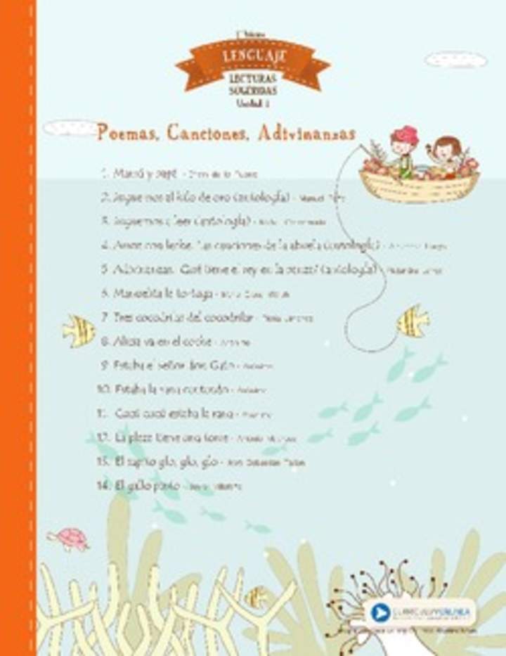 Lecturas sugeridas para la unidad 1: poemas, canciones y adivinanzas Lecturas sugeridas para la unidad 1: poemas, canciones y adivinanzas