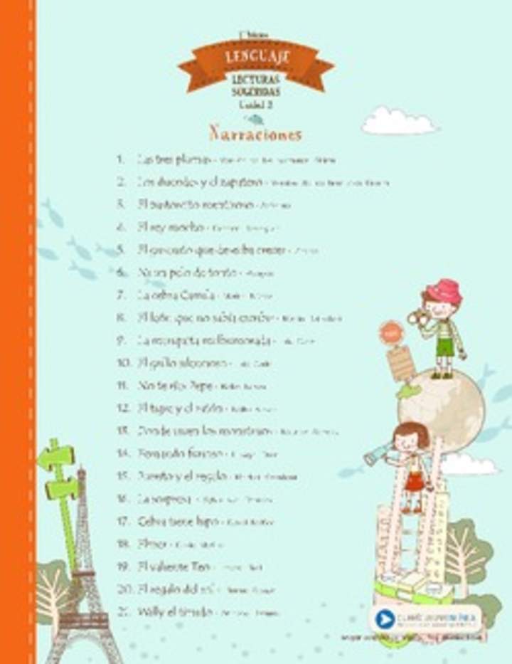 Lecturas sugeridas para la unidad 2: narraciones Lecturas sugeridas para la unidad 2: narraciones