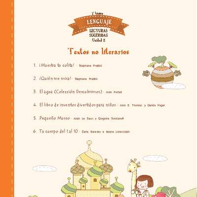 Lecturas sugeridas para la unidad 2: textos no literarios Lecturas sugeridas para la unidad 2: textos no literarios