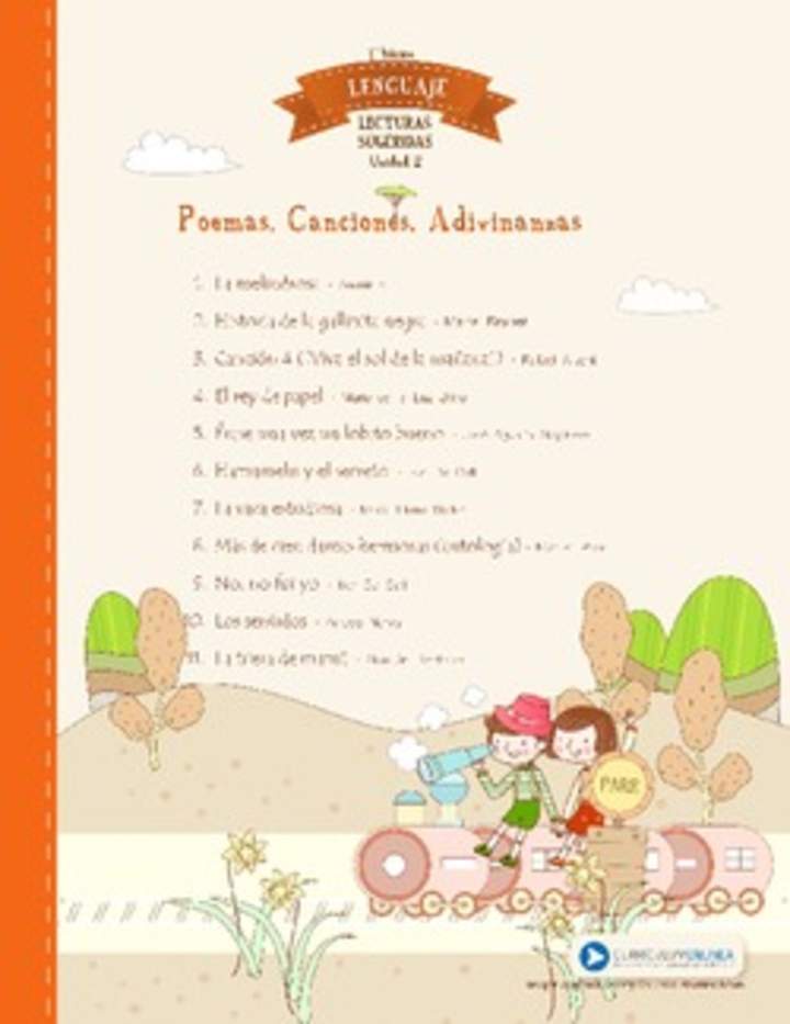 Lecturas sugeridas para la unidad 2: poemas, canciones y adivinanzas Lecturas sugeridas para la unidad 2: poemas, canciones y adivinanzas