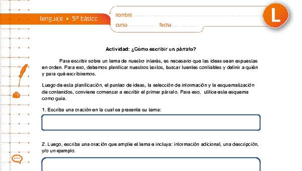 ¿Cómo escribir un párrafo? ¿Cómo escribir un párrafo?
