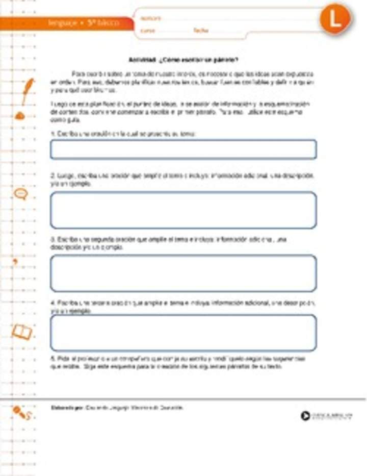 ¿Cómo escribir un párrafo? ¿Cómo escribir un párrafo?