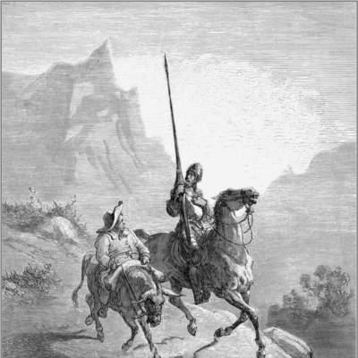 Ilustración: don Quijote y Sancho Ilustración: don Quijote y Sancho