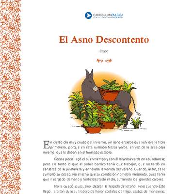 El asno descontento El asno descontento