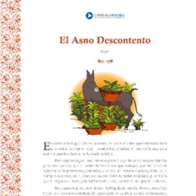 El asno descontento El asno descontento