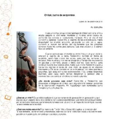 Chiloé, lucha de serpientes Chiloé, lucha de serpientes