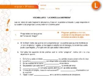 Vocabulario: "La doncella guerrera" Vocabulario: "La doncella guerrera"