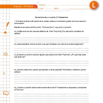 Comentario de un cuento: El Picapedrero Comentario de un cuento: El Picapedrero