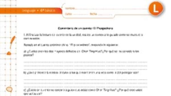 Comentario de un cuento: El Picapedrero Comentario de un cuento: El Picapedrero