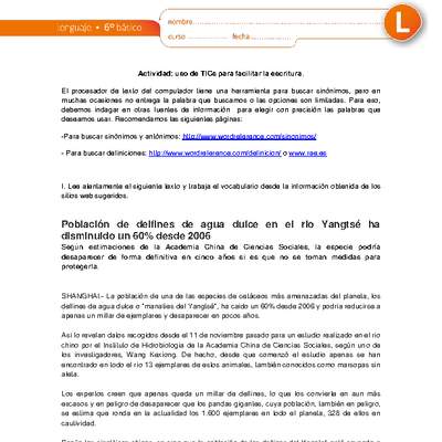 Tics para escritura Tics para escritura