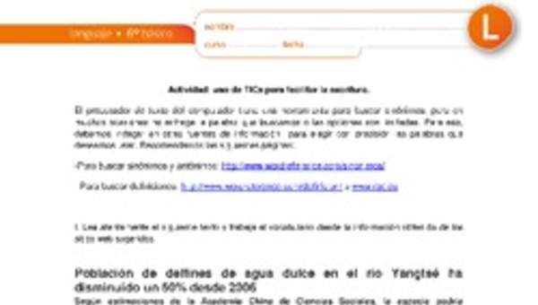 Tics para escritura Tics para escritura