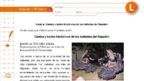 Cantos y bailes folclóricos de los Kalbelias de Rajastán Cantos y bailes folclóricos de los Kalbelias de Rajastán