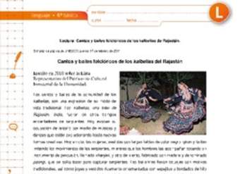 Cantos y bailes folclóricos de los Kalbelias de Rajastán Cantos y bailes folclóricos de los Kalbelias de Rajastán