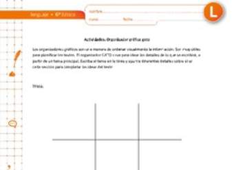 Organizador gráfico gato Organizador gráfico gato