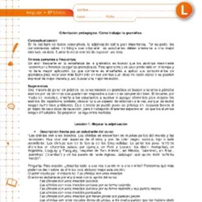 Cómo trabajar la gramática Cómo trabajar la gramática