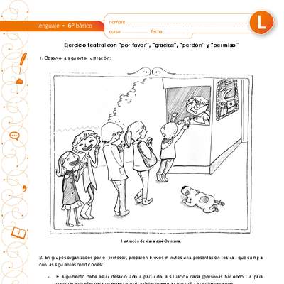 Ejercicio teatral con "por favor", "gracias", "perdón" y "permiso" Ejercicio teatral con "por favor", "gracias", "perdón" y "permiso"