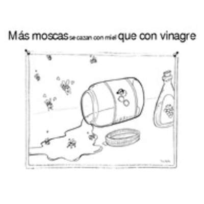 Más moscas se cazan con miel que con vinagre Más moscas se cazan con miel que con vinagre