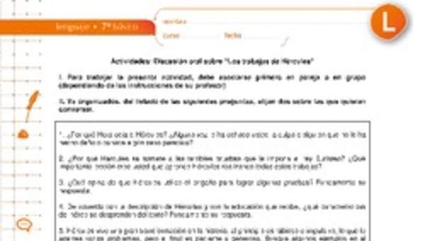 Discusión oral sobre "Los trabajos de Hércules"