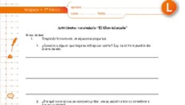 Comprensión de lectura el libro talonario Comprensión de lectura el libro talonario