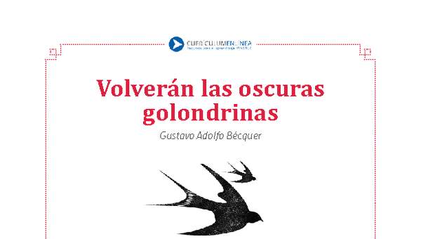 Volverán las oscuras golondrinas Volverán las oscuras golondrinas