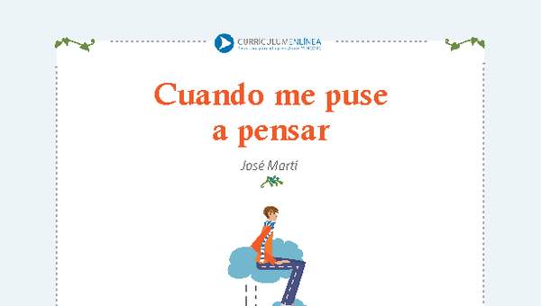 Cuando me puse a pensar Cuando me puse a pensar