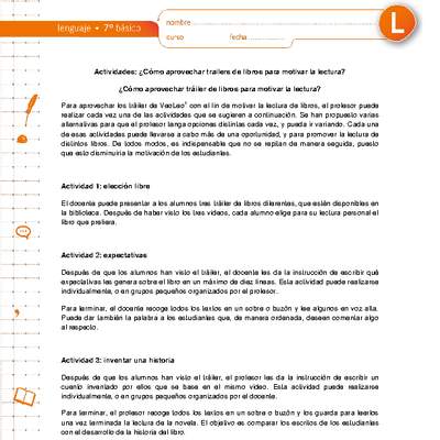 ¿Cómo aprovechar tráiler de libros para motivar la lectura? ¿Cómo aprovechar tráiler de libros para motivar la lectura?
