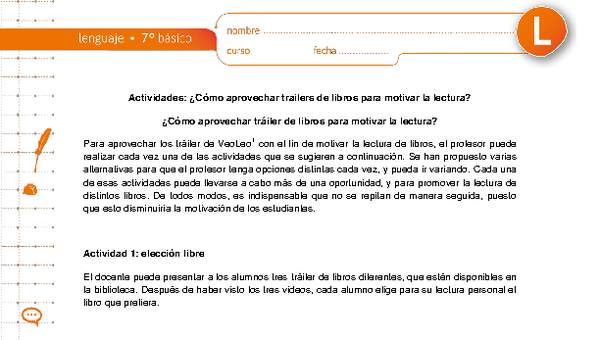 ¿Cómo aprovechar tráiler de libros para motivar la lectura? ¿Cómo aprovechar tráiler de libros para motivar la lectura?