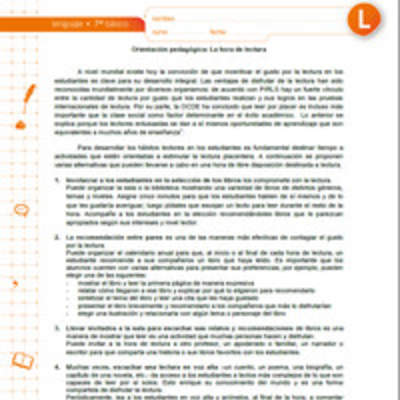 La hora de lectura La hora de lectura