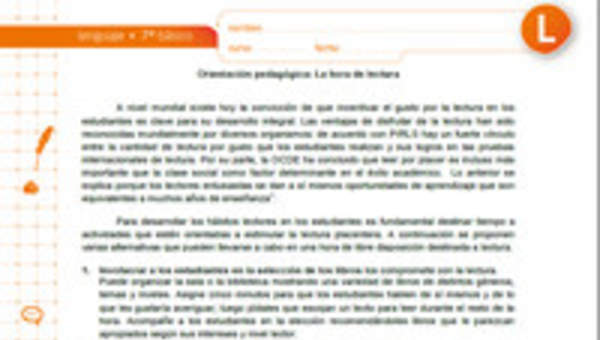 La hora de lectura La hora de lectura