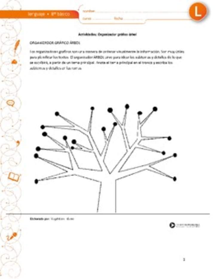 Organizador gráfico árbol Organizador gráfico árbol