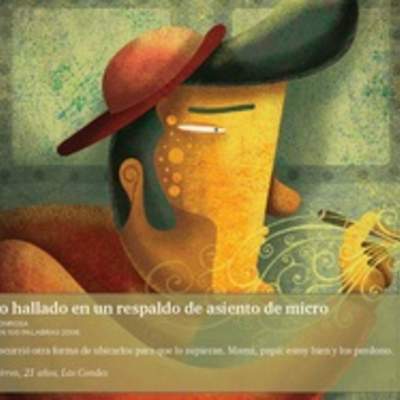 Escrito en el respaldo de una micro Escrito en el respaldo de una micro