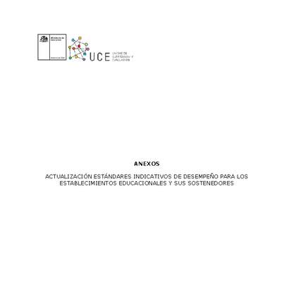 Anexo Estándares Indicativos de Desempeño de Educación Básica y Media (Vigentes) Anexo Estándares Indicativos de Desempeño de Educación Básica y Media (Vigentes)