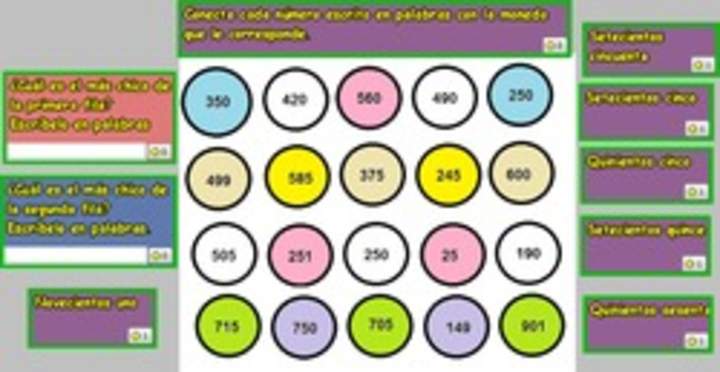 Leer y representar números en forma simbólica utilizando monedas (II) Leer y representar números en forma simbólica utilizando monedas (II)