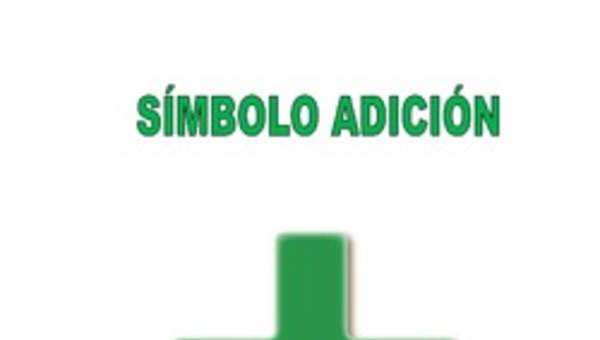 Símbolo adición Símbolo adición