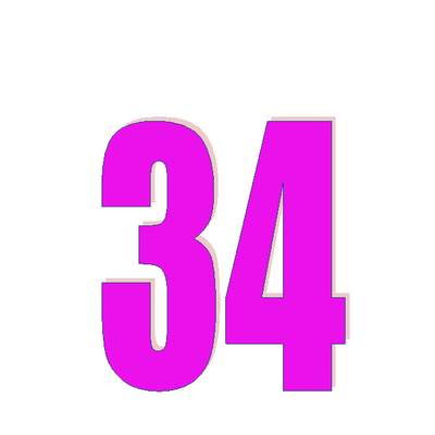 Número treinta y cuatro Número treinta y cuatro