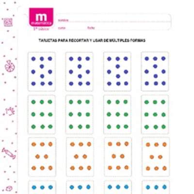 Tarjetas con puntos para recortar y usar de múltiples formas Tarjetas con puntos para recortar y usar de múltiples formas