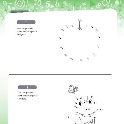 Dibujar siguiendo la secuencia numérica 2 Dibujar siguiendo la secuencia numérica 2