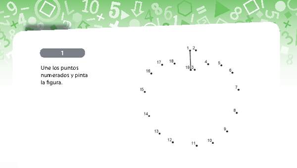 Dibujar siguiendo la secuencia numérica 2 Dibujar siguiendo la secuencia numérica 2