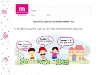 Comparar números hasta el 20 Comparar números hasta el 20