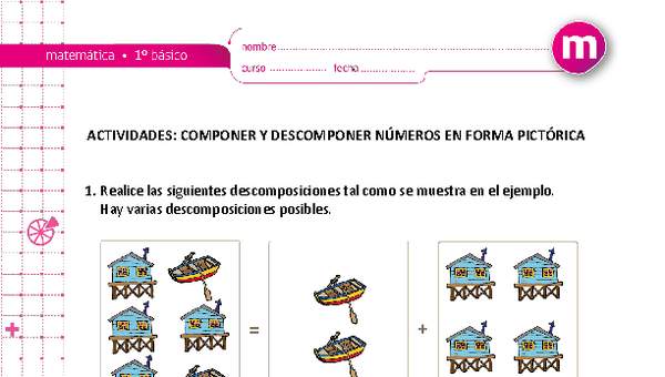 Componer y descomponer números en forma pictórica