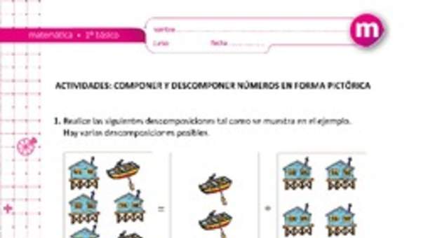 Componer y descomponer números en forma pictórica Componer y descomponer números en forma pictórica
