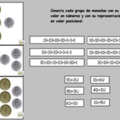 Valor posicional utilizando monedas Valor posicional utilizando monedas